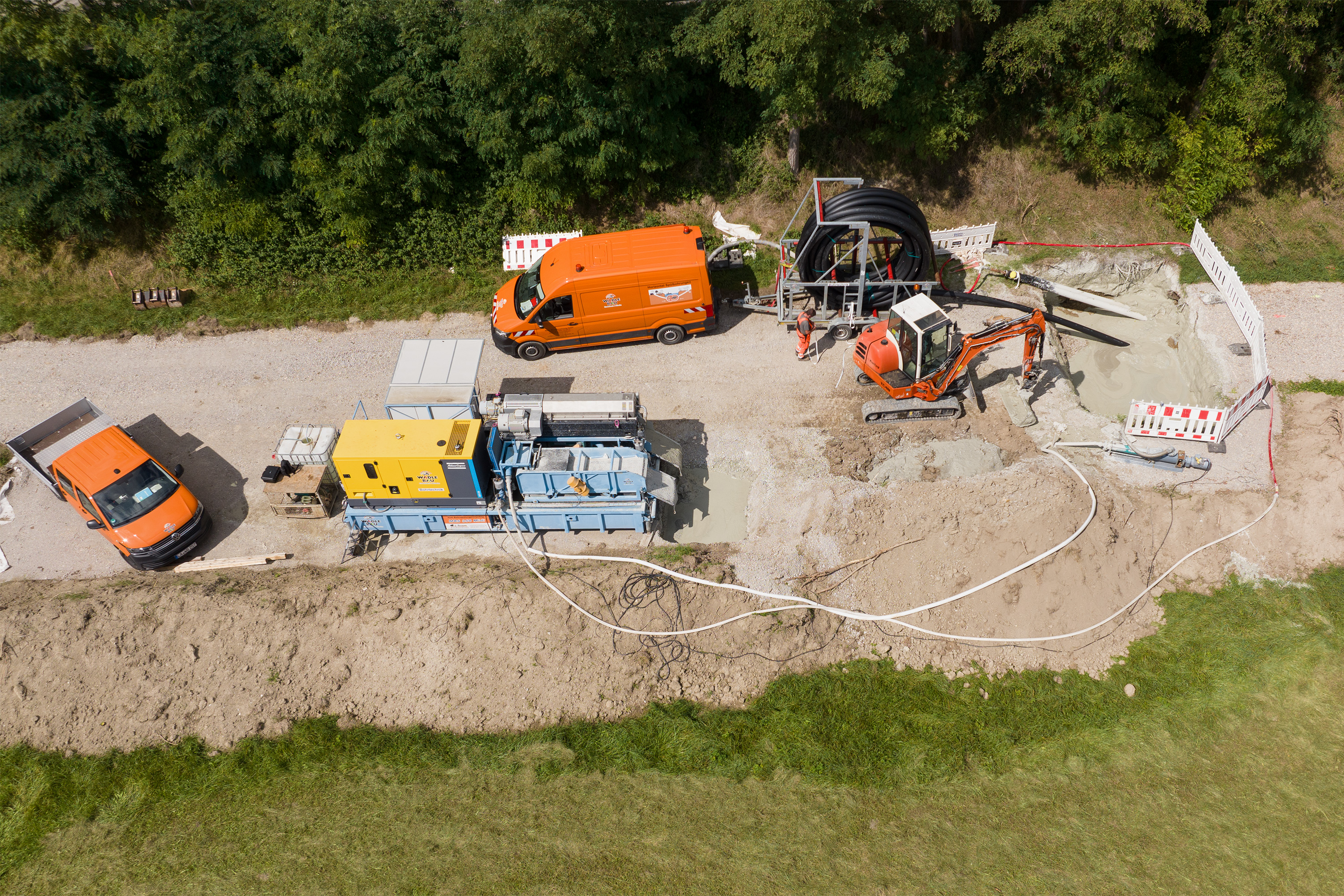 Erfolgreiche Verlegung von Schutzrohren unter der A9 bei Ingolstadt - DE